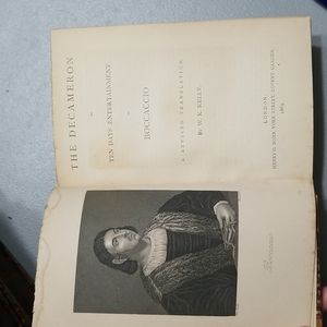 Antique HB The Decameron or Ten Days Entertainment by Boccaccio 1869